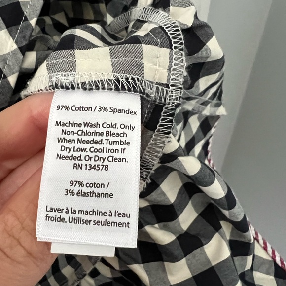 Vineyard Vines Gingham Sleeveless Flounce Top - Picture 8 of 8